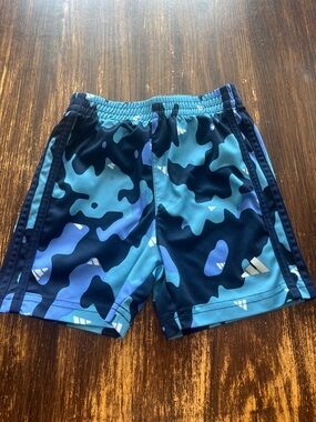 adidas Blue Camouflage Sport Shorts
